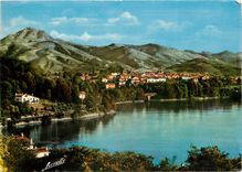 CPSM Hendaye Frontiere Franco Espagnole La Baie de Chingudy au fond les Trois Couronnes