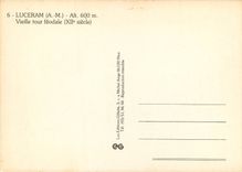 CPSM Lucerram (A M) alt 600 m Vieille tour feodale (XIIe s)