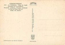 CPSM Clermont Ferrand La Cathedrale Place de Jaude Monument de Vercingetorix