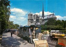 CPSM Paris N D de Paris et les Bouquinistes