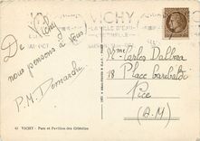 CPSM Vichy Parc et Pavillon des Celestins