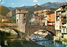 CPSM Paysages de France Sospel Alpes Mmes Alt 350 m le vieux pont
