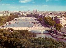 CPSM Paris Panorama de la Seine et N D