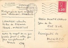 CPSM Lourdes le chateau Fort