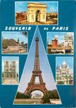 CPSM Paris Souvenir de Paris