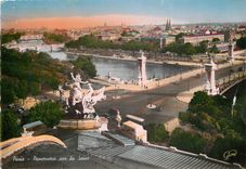CPSM Paris Panorama sur la Seine