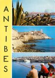 CPSM Souvenir d'Antibes