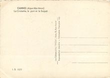 CPSM Cannes (Alpes Mmes) La Croisette le port et le Suquet