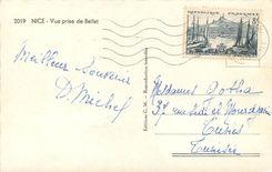 CPSM Nice Vue prise de Bellet
