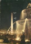 CPSM Paris la nuit Place de la concorde