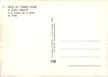 CPSM Nice au Temps Passe Le Jardin Albert Iet et le Casino de la Jetee en 1930 