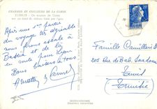 CPSM Charmes et Couleurs de la Corse Un Sourire de Corse sur un fond de rideau tisse par l'eau
