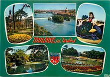 CPSM Toulouse Ville d'Art Cite des Viiolettes ses jardins