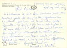 CPSM Renescure (Nord) la mairie le chateau Philippe de Comines (XVe s) Fondation du XIIe s