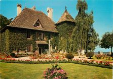 CPSM Thonon les Bains (Haute Sav) Le chateau de Sonnaz et ses jardins