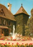 CPSM Thonon les Bains (Haute Sav) Le chateau de Sonnaz et sa piece d'eau