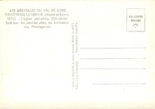 CPSM Fontevrault l'Abbaye (Maine et Loire) L'eglise abbatiale (XIIe s) Interieur au premier plan les