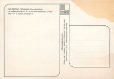 CPSM Clermont Ferrand (Puy de Dome) La cathedrale (XIIIe s) et le monument des croisa des avec la St