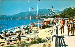CPSM La COte d'Azur Mandelieu la plage et vue sur l'esterel