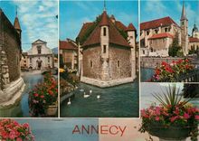 CPSM Annecy (Hte Sav) Quelques aspects de la Vieille Ville