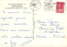 CPSM Saint Martin Vesubie la Suisse Nicoise alt 1000 m vue d'ensemble du Boreon alt 1500 m