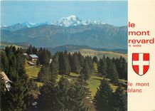 CPSM Le Mont Revard (Savoie )alt 1 538 m Panorama sur le mont Blanc (4 807 m)