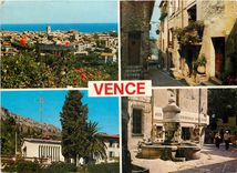 CPSM Vence (A Mme) Vue generale la fontaine du Peyra