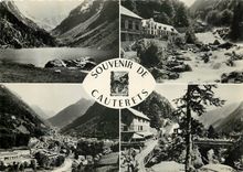 CPSM Souvenir de Cauterets lac de Gaube (alt 1800 m) la Raillere Gave de Jeret