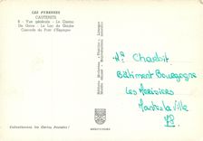 CPSM Cauterets Vue generale le Casino un Gave le Lac de Gaube