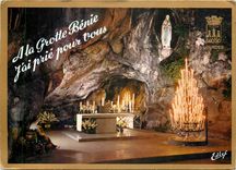 CPSM Lourdes La Grotte Miraculeuse