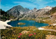 CPSM Env de St Martin Vesubie (A Mmes) Lac des Trecoulpas (alt 2 150 m)