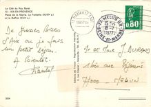 CPSM Aix en Provence Place de la Mairie la fontaine (XVIIIes) et le Beffroi (XVIe s)