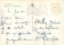 CPSM La Toussuire chalet de la Ville de Lyon Panorama sur les Aihuilles d'Arvrs