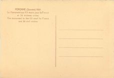 CPSM Peronne (Somme) 1931 le Monument aux 121 morts pour la France et 36 victimes civiles