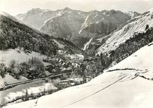 CPSM Bareges (1300 m) Bareges et le Pic d'Ardiden 2988 m vus du Telepherique