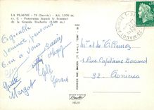 CPSM La Plagne (Savoie) alt 1970 m Panorama depuis le sommet de la Grande Rochelle (2500 m)