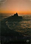 CPSM Biarritz Coucher de Soleil au rocher de la Vierge