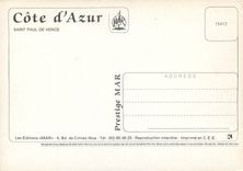 CPSM La Cote d'Azur Saint Paul de Vence