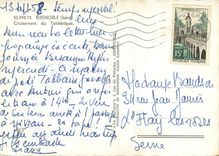 CPSM Grenoble (Isere) Croisement du Teleferique