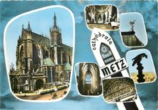 CPSM Metz (Moselle) La Cathedrle le Choeur