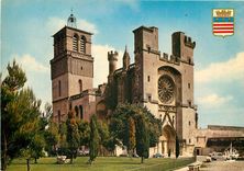 CPSM Beziers (Herault) La Cathedrale Saint Nazaire (XII XIIIe XIVe s)