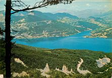 CPSM Barrage de Serre Poncon (H A) construit a 120 m au dessus de l'ancien lit de la Durance