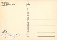 CPSM La Cote d'Azur Toulon (Var) La plus belle rade d'Europe Place d'Italie