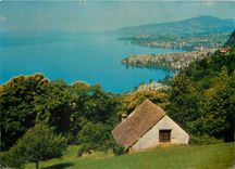 CPSM Maison rustique au dessus de Montreux
