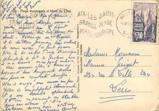 CPSM Aix les Bains Plage municipale et Mont du Chat