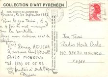 CPSM Souvenir de Lourdes