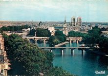 CPSM Paris N D et les sept ponts