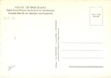 CPSM Les Baux (B du R) Eglise Saint Vincent Au fond la nef meridionale creusee dans le roc