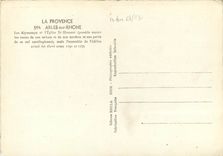 CPSM La Provence Arles sur Rhone Les Alyscamps et l'Eglise St Honorat