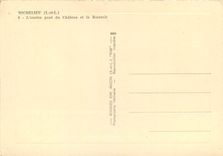 CPSM Richelieu (I et L) l'ancien pont du chateau et la Roseraie